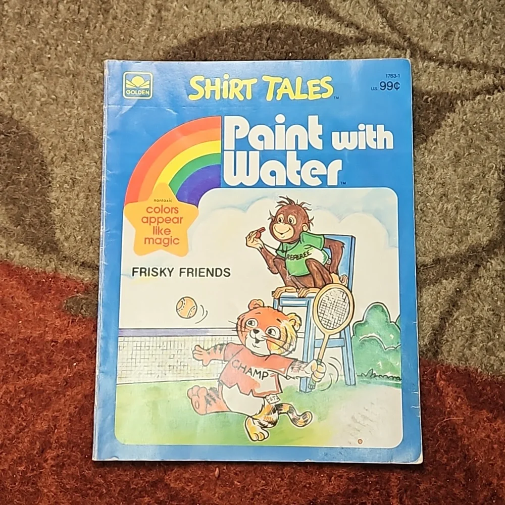 VINTAGE paint with water books for young children. Perfect for a preschool - Picture 3 of 9